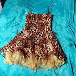 Cheetah print dress